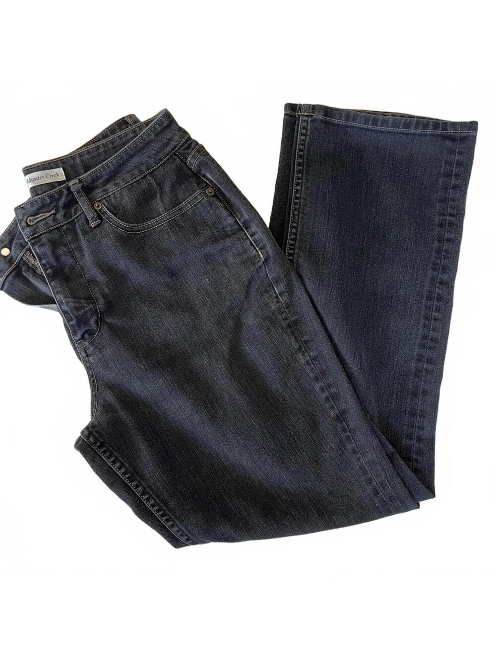 Coldwater Creek Women’s Dark Demin Straight Leg Jeans Classic Jeans Petite 8